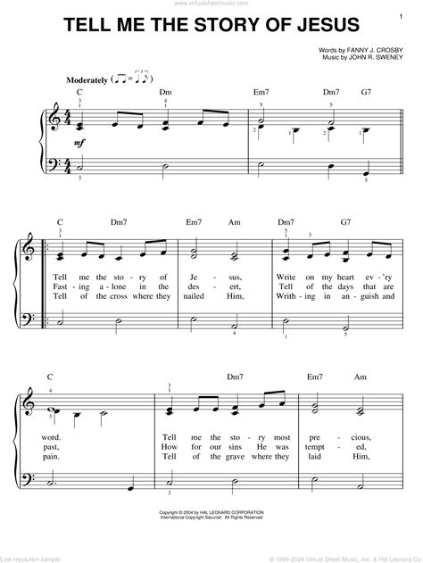 Tell Me The Stories Of Jesus Sheet Music 6