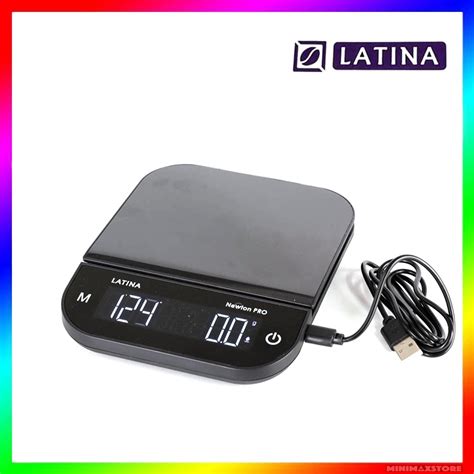 Jual Latina Newton DST 3000 V60 Kitchen Coffee Scale Timbangan Kopi Digital 0 1 Gr Shopee