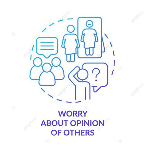 concern   opinions icon depicting blue gradient concept vector