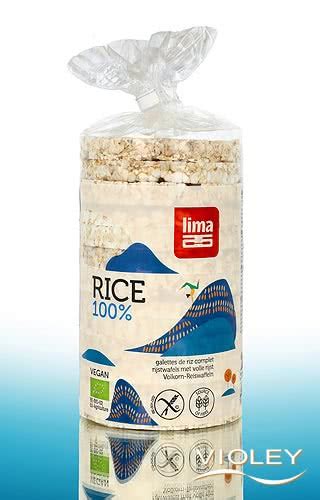 Lima Ecológicas Tortitas de Arroz Integral sin gluten 100 g