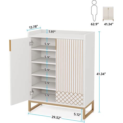 Everly Quinn Pair Shoe Storage Cabinet Tier Entryway Shoe Cabinet