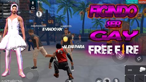 FIGINDO SER GAY NO FREE FIRE YouTube
