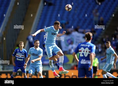 Italy Rome May 7th 2017 Sergej Milinkovic In Action During The