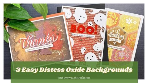 3 Easy Distress Oxide Backgrounds Simon Says Stamp YouTube