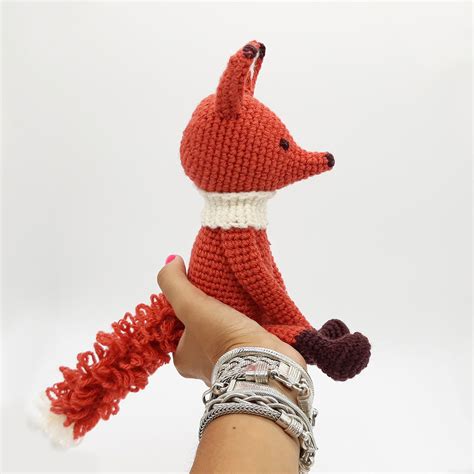 Doudou Renard Au Crochet Cadeau De Naissance Peluche Renard