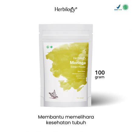 Herbilogy Moringa Daun Kelor Extract Powder 100gr Herbilogy