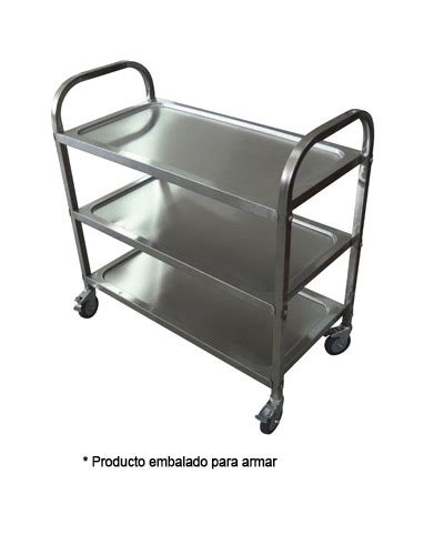 Carro Multiuso Niveles Acero Inox Maquinarias Rorland