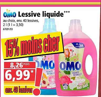 Promo Lessive Liquide Omo Chez Norma Icatalogue Fr