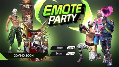 New Emote Party Event Confirm Date New Event FreeFire Bangladesh