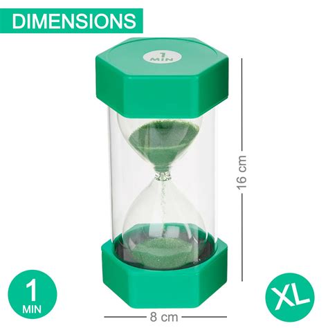 Jumbo Sand Timers Pack Of 5 For Effective Time Management