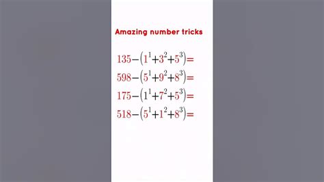 Amazing Number Patterns Numberpattern Numbertrick Mathsriddles