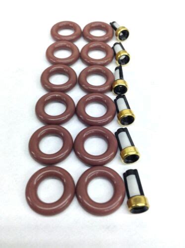 FUEL INJECTOR REPAIR KIT O RINGS FILTERS 1996 2000 GM 3 4L 3 8L V6 EBay