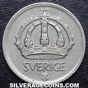 Ts Gustaf V Swedish Billon Re Silver Age Coins