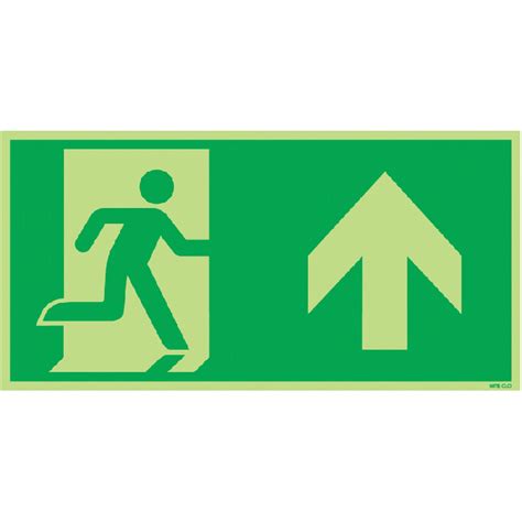 Nite Glo Exit Arrow Up Symbol Signs Nite Glo Exit Up Arrow Symbol Signs