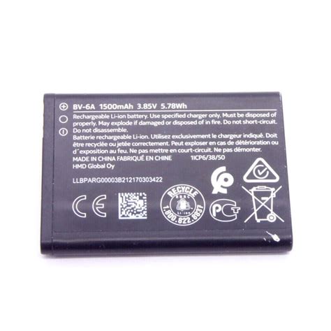 Original Nokia Bv 6a 1500mah Akku Batterie Battery Nokai 8110 4g Ta 1