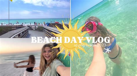 Beach Day Vlog Swimming A Little Shopping And Sunset Youtube