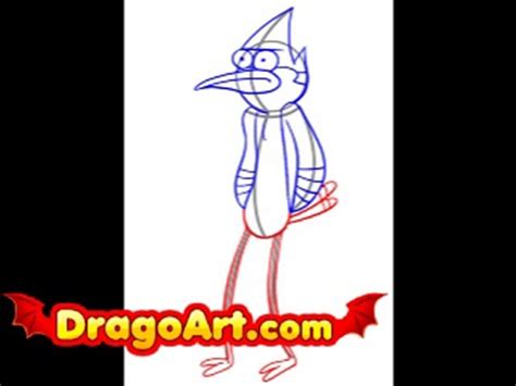 How To Draw Mordecai Step By Step Video Dailymotion