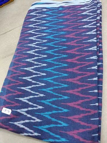 Geometric Ikkat Cotton Fabric Traditional Multicolour At Rs Meter