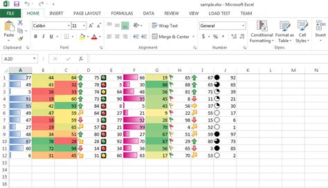 Export Databar Colorscale And Iconset Conditional Formatting While Excel To Html Conversion