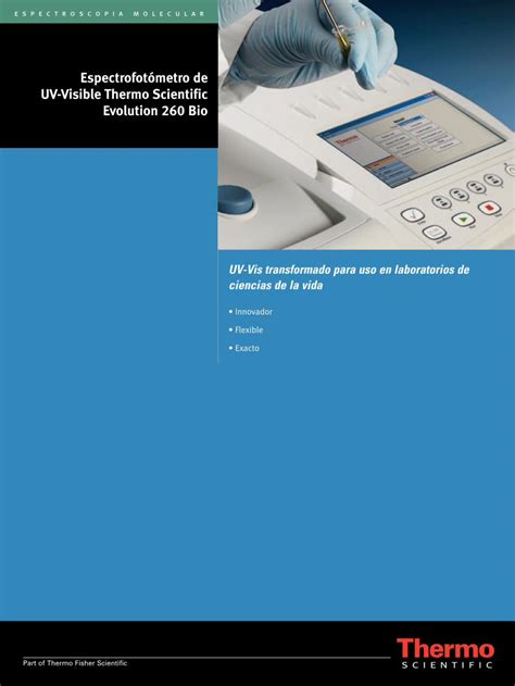 PDF Espectrofotómetro de UV Visible Thermo Scientific