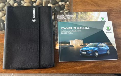 SKODA FABIA OWNERS Manual Handbook Folder Wallet Book Pack Nj Mk3