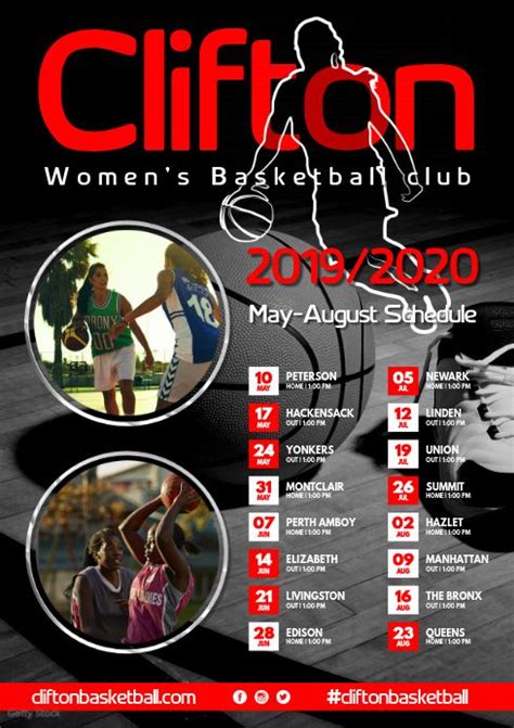 Basketball Team Poster | Team schedule, Basketball posters, Club poster