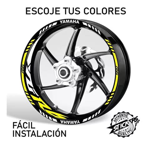 Calcomanías Para Rines Yamaha Yzf R6 Reflectivas Cuotas sin interés