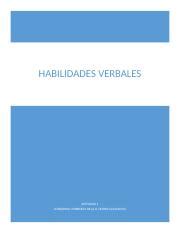 Habilidades Verbales Actividad Docx Habilidades Verbales Actividad