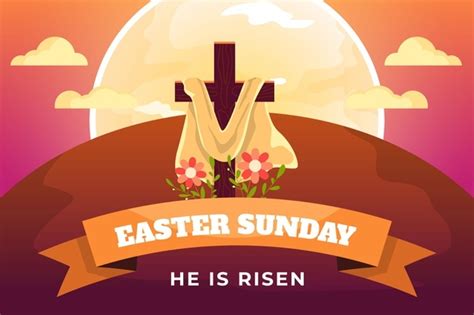 Free Vector Easter Sunday Theme