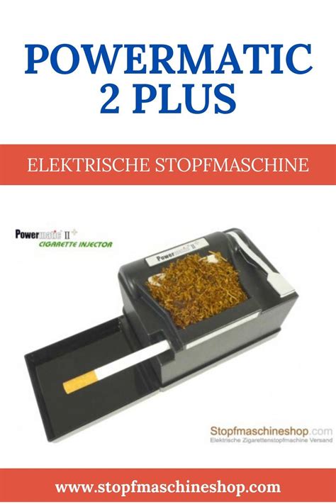 Powermatic 2 Plus Elektrische Stopfmaschine 2024 Kaufen