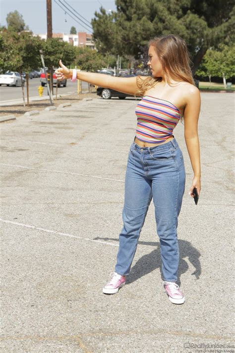 Busty Brunette River Fox Gets Her Tight Jeans Stripped And Muff Dicked CoedCherry