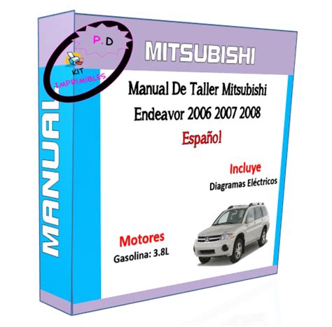 2008 Mitsubishi Endeavor Owners Manual 2
