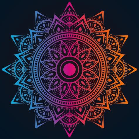 Fondo De Arte Colorido Mandala Creativo Con Hermoso Dise O Vector Premium