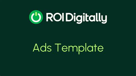 Ads Template - ROI Digitally