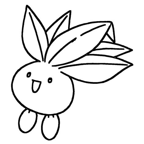 Oddish Coloring Page Print IdeaShortcut