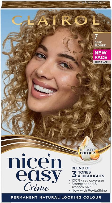 Clairol Nice n Easy Crème Natural Looking Oil Infused Permanent Hair Dye 7 Dark Blonde