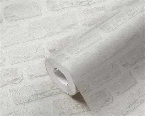 A S Création Wallpaper Stone Grey White 386372