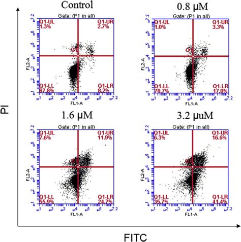 Representative Flow Cytometric Histograms Of Apoptotic Ec Cells