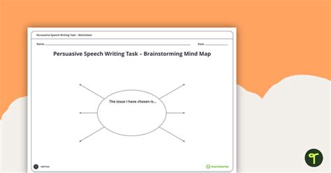 Persuasive Speech Writing Task Teach Starter