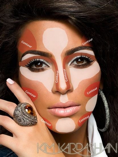 Makeup Contouring 101 with Kim Kardashian and Pinterest