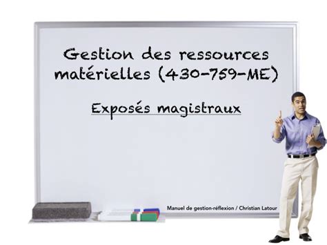 Exposés Magistraux — Gestion Des Ressources Matérielles Hrimag