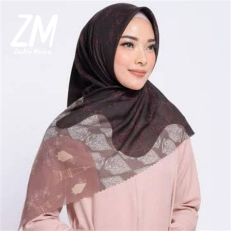 Jual Zm Zaskia Mecca Hijab Syar I Edisi Motif Jogja Kerudung Motif