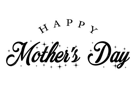 Premium Vector Happy Mothers Day Hand Drawn Lettering Vector Illustration