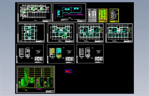 六层住宅电气图纸autocad 2007模型图纸下载 懒石网