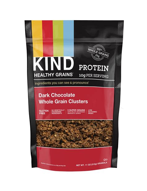 KIND Healthy Grains Granola Clusters Dark Chocolate With Whole Grains