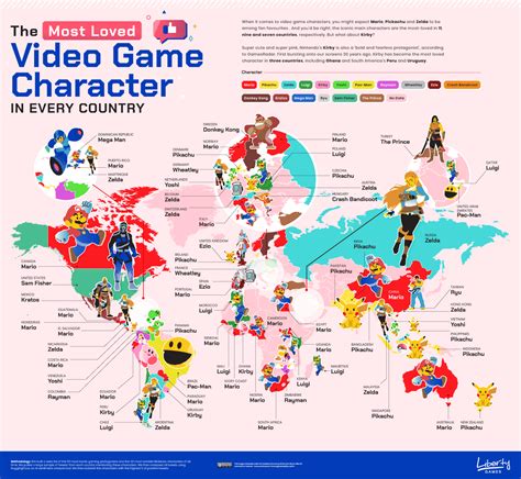 The Most Loved And Hated Video Game Characters Around The World Mapped