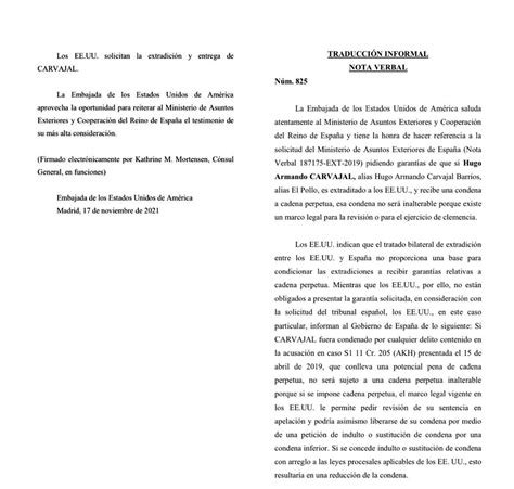 La Fiscalía Española Dio Por Buenas Las Garantías Ofrecidas Por Estados Unidos Y Se Reactiva El