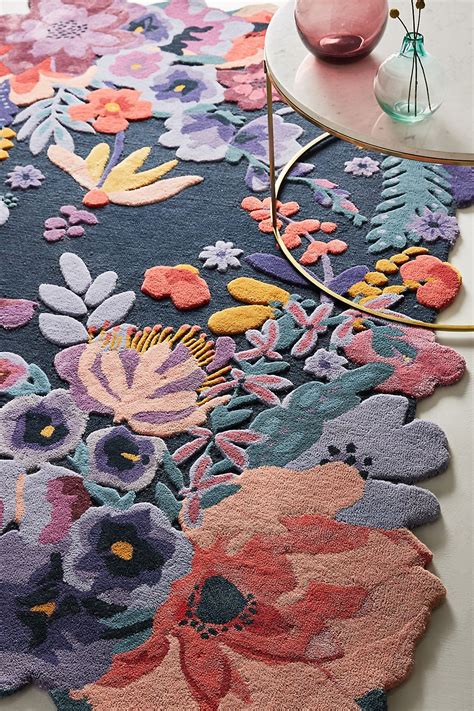 Tufted Jardin Rug Floral Rug Rugs Hand Tufted Rugs