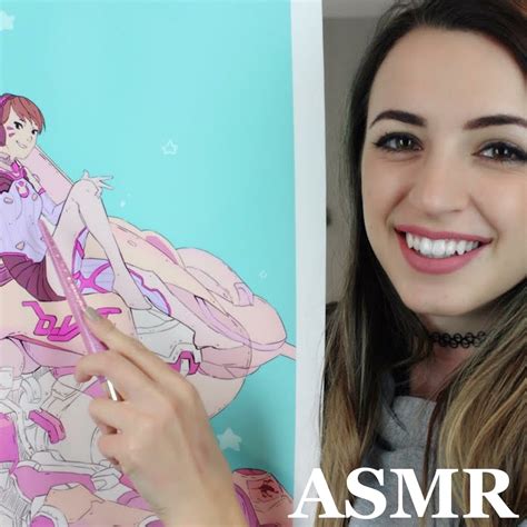 Tracing And Tapping On My Art Collection Album By Gibi Asmr Ben