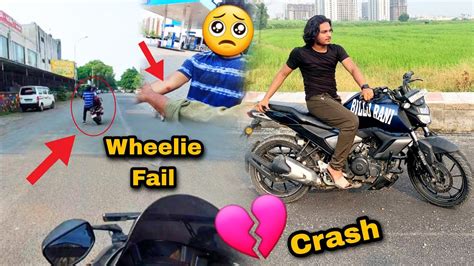 STUNTS CRASHWheelie FailBillorani Total Lose Surat Motovlog YouTube